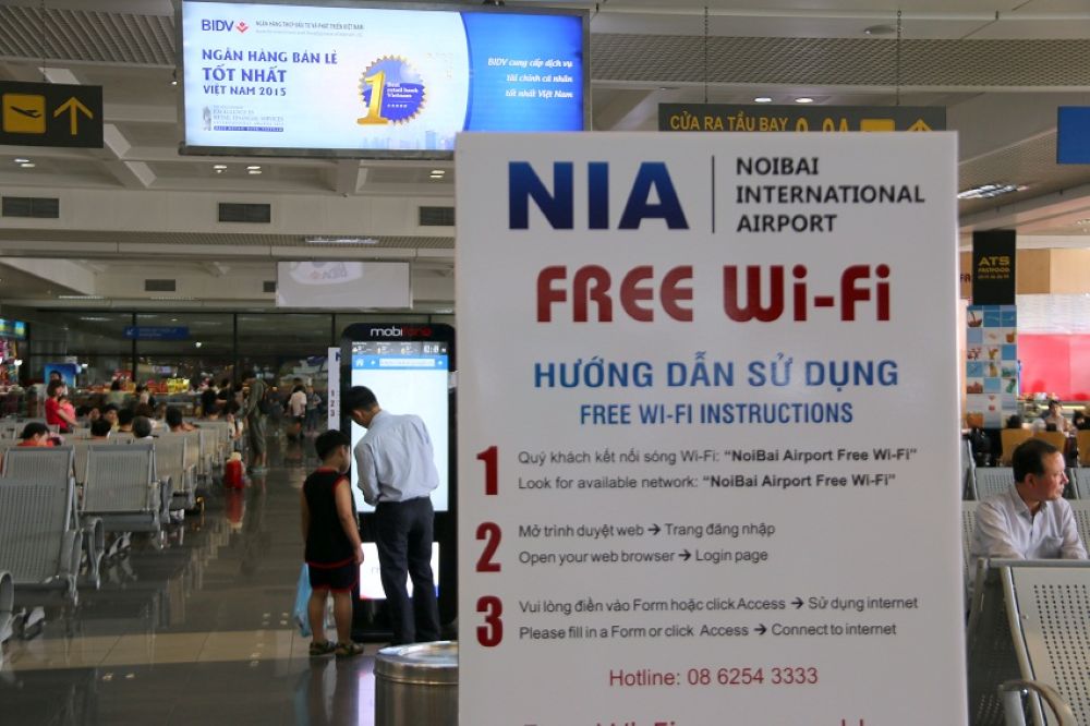 Wiffi Miễn Phí Tại sân Bay Nội Bài